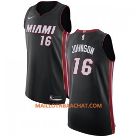 Maillot NBA Miami Heat James Johnson 16 Nike 2017-18 Noir Swingman - Homme